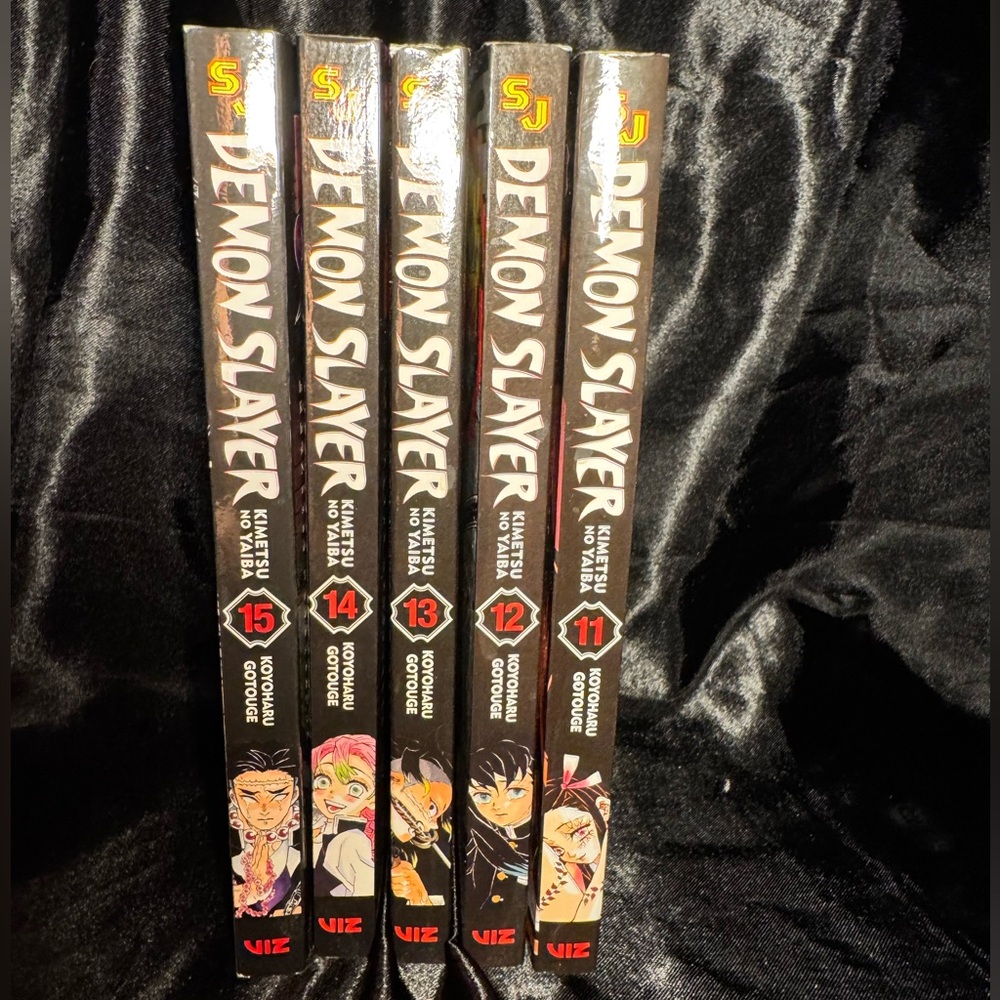 Demon Slayer Manga Volumes 11, 12, 13, 14, 15